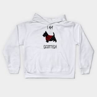 Scottish Terrier Black Kids Hoodie